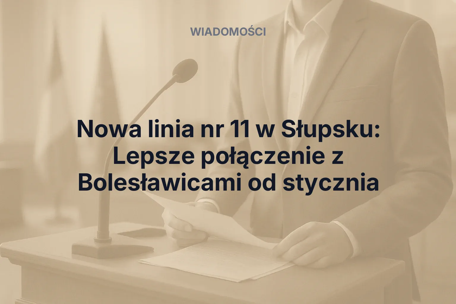 Miniatura: Nowa linia nr 11 w Słupsku: Lepsze połączenie z Bolesławicami od stycznia