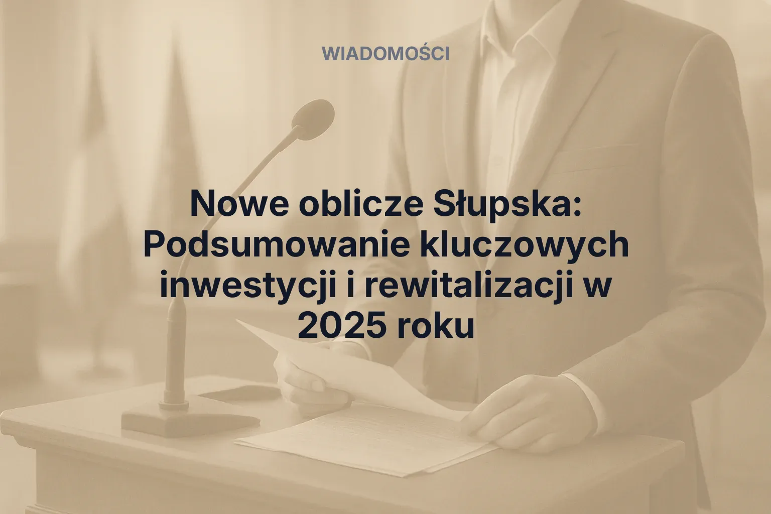Miniatura: Nowe oblicze Słupska: Podsumowanie kluczowych inwestycji i rewitalizacji w 2025 roku