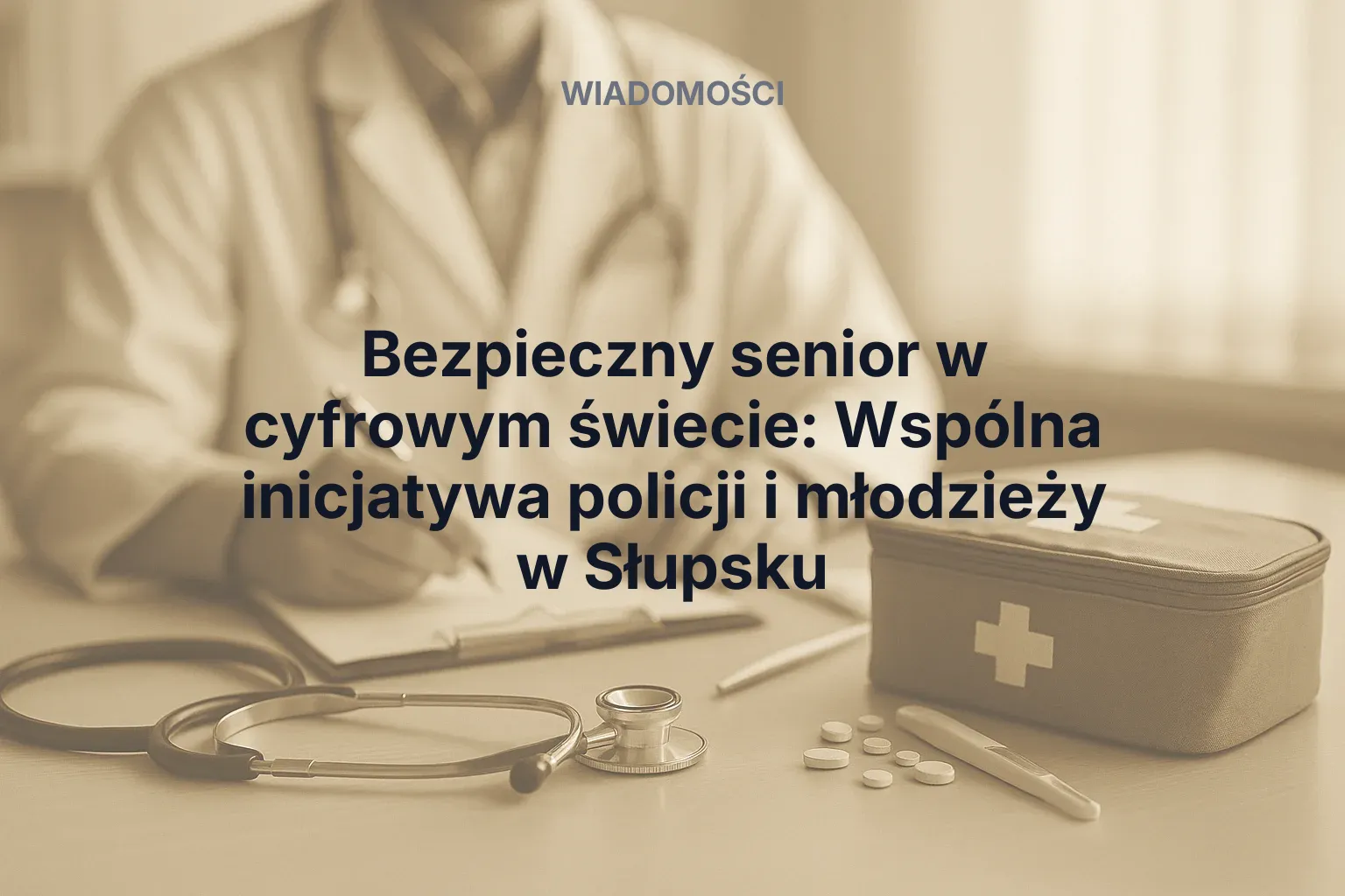 Miniatura: Bezpieczny senior w cyfrowym świecie: Wspólna inicjatywa policji i młodzieży w Słupsku