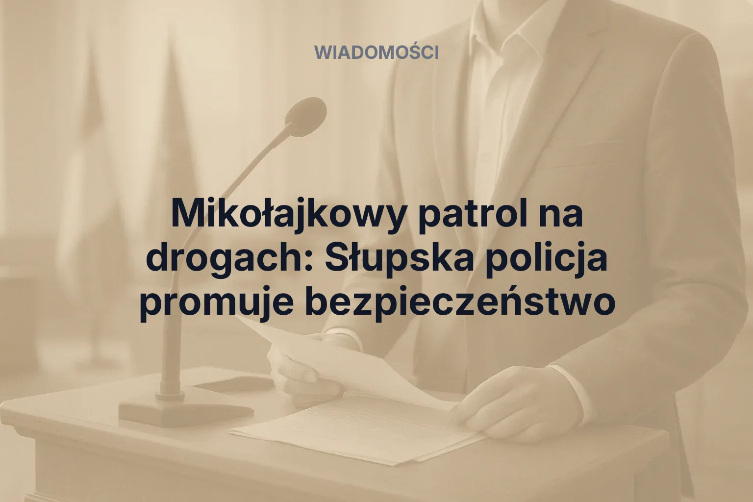 Miniatura: Mikołajkowy patrol na drogach: Słupska policja promuje bezpieczeństwo
