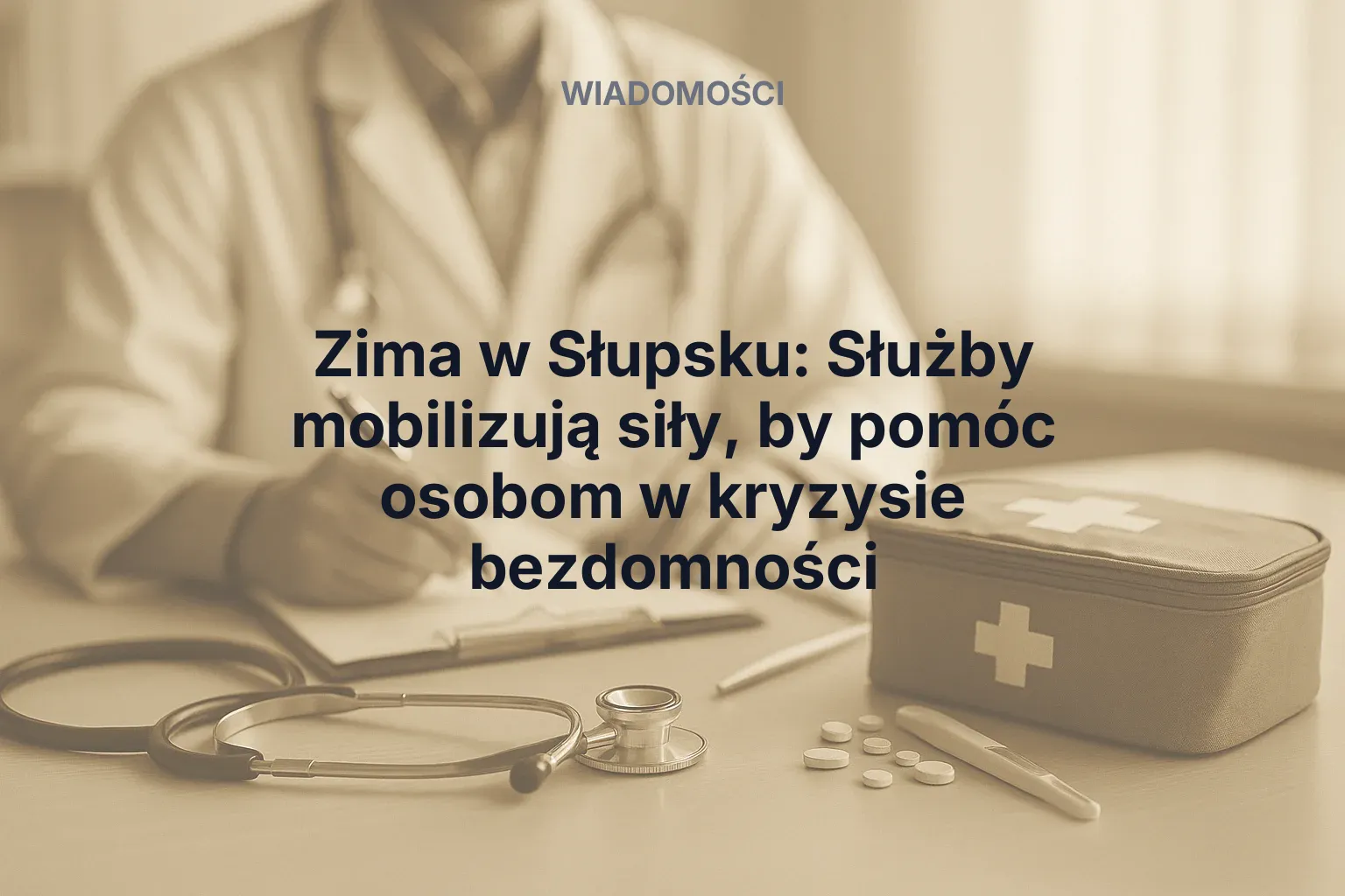 Miniatura: Zima w Słupsku: Służby mobilizują siły, by pomóc osobom w kryzysie bezdomności