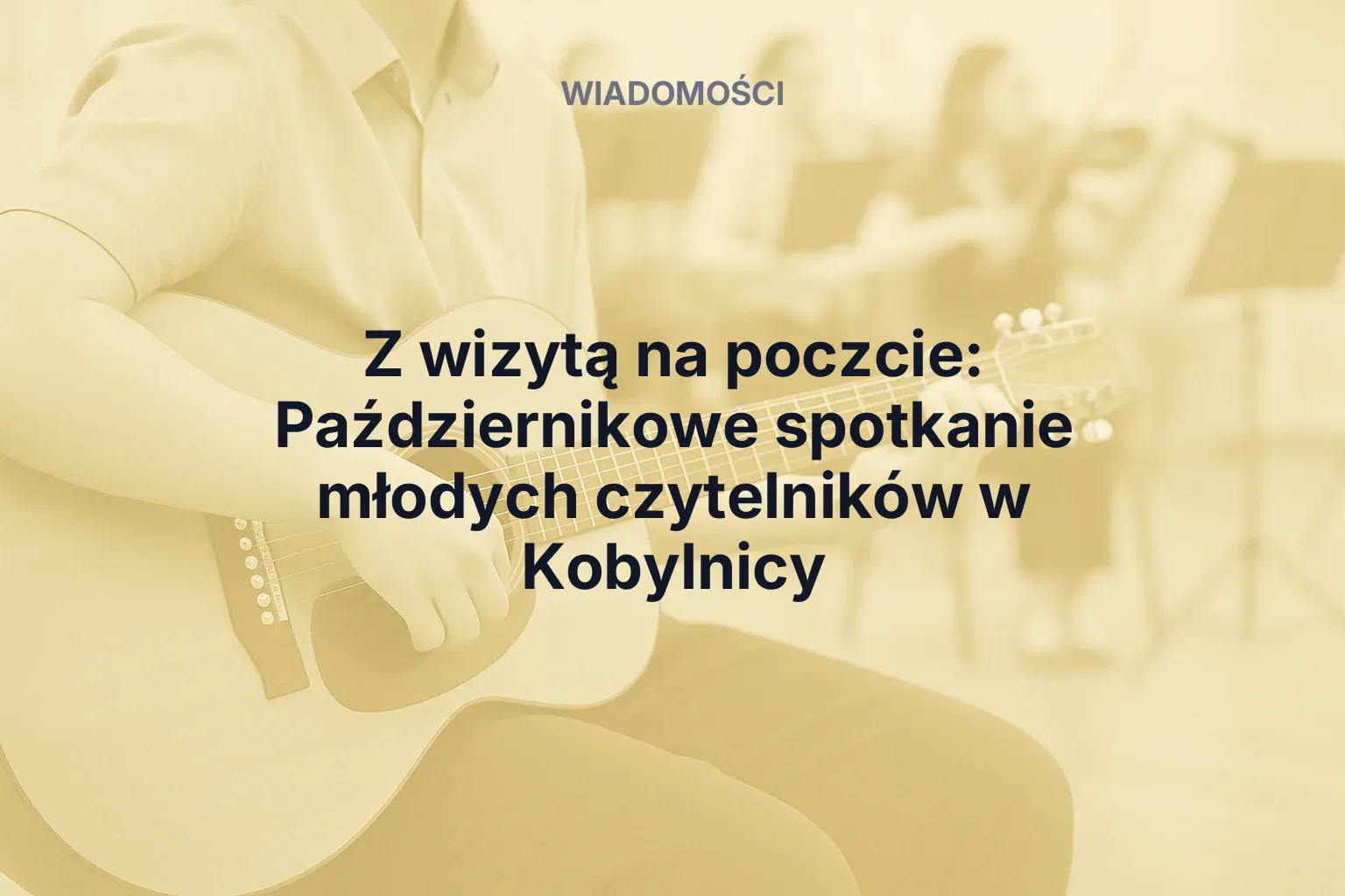 Miniatura: Z wizytą na poczcie: Październikowe spotkanie młodych czytelników w Kobylnicy