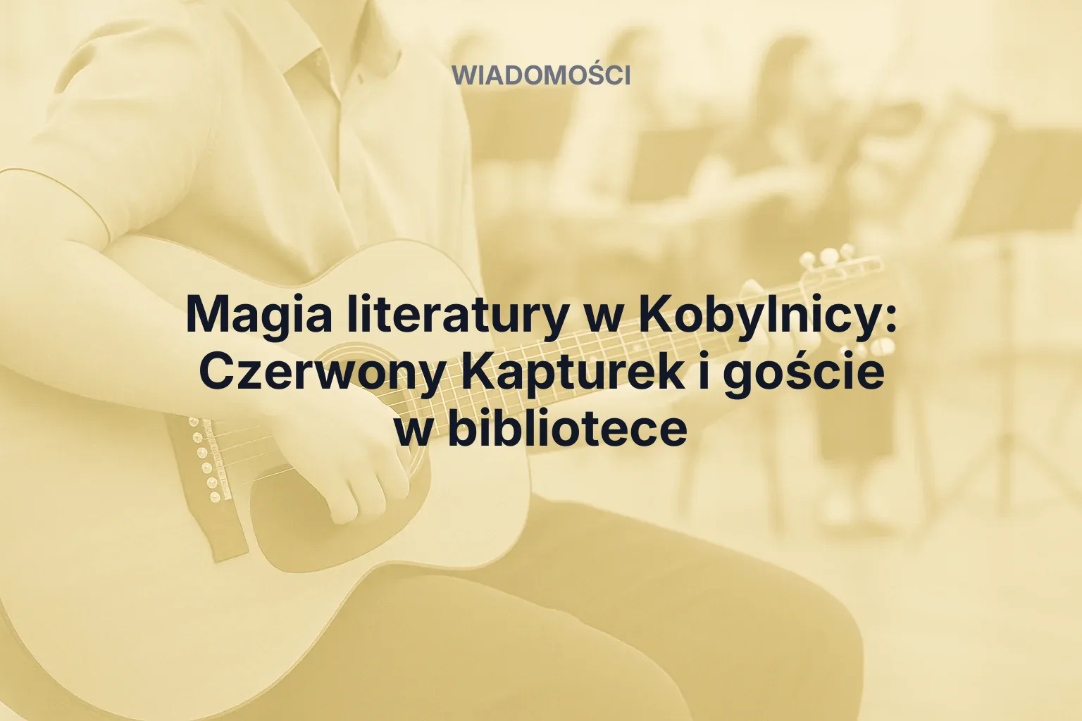 Miniatura: Magia literatury w Kobylnicy: Czerwony Kapturek i goście w bibliotece